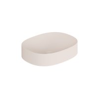 Vado Cameo Oval Countertop Basin - Pink Clay
