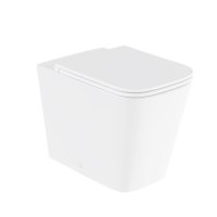 Vado Cameo Back to Wall Toilet Pan with Soft-Square Bowl - Gloss White