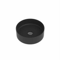 Tavistock Fen Round Countertop Basin - Matt Black