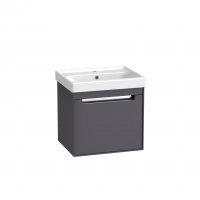 Tavistock Acumen 500mm Wall Mounted Vanity Unit & Basin - Storm Grey