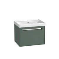 Tavistock Acumen 600mm Wall Mounted Vanity Unit & Basin - Viridian Green