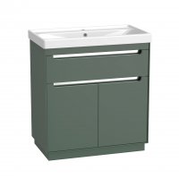 Tavistock Acumen 800mm Floor Mounted Vanity Unit & Basin - Viridian Green