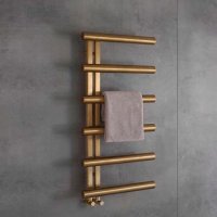 Zehnder Studio Collection Chime Towel Warmer 1000 x 500mm - Brushed Bronze