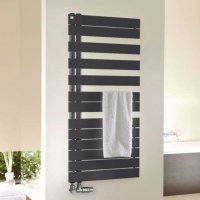 Zehnder Roda Spa Left Mounted Towel Rail 805 x 550mm - Anthracite