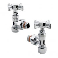 Zehnder Manual Angled Traditional Valve Set 8 - Chrome