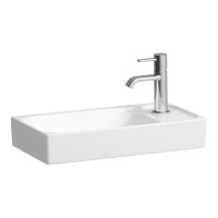 Laufen Meda 460mm Small Basin - 1 Tap Hole - No overflow - Matt White