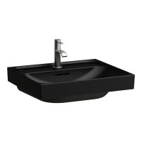 Laufen Meda 550mm Basin - 0 Tap Hole - Matt Black