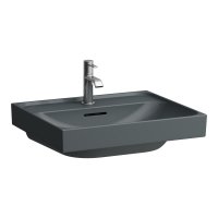 Laufen Meda 550mm Basin - 1 Tap Hole - Matt Graphite