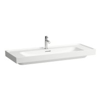 Laufen Meda 1200mm Basin - 2 Tap Holes - White