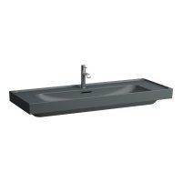 Laufen Meda 1200mm Basin - 1 Tap Hole - Matt Graphite