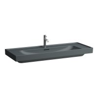 Laufen Meda 1200mm Basin - 3 Tap Holes - Matt Graphite