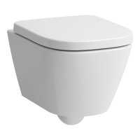 Laufen Meda Rimless Compact Wall-Hung Toilet with Silent Flush - White