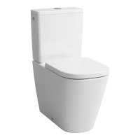 Laufen Meda Rimless Floorstanding Close-Coupled Toilet with Silent Flush - White