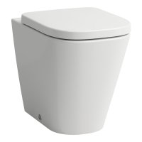 Laufen Meda Rimless Floorstanding Back to Wall Toilet with Silent Flush - White