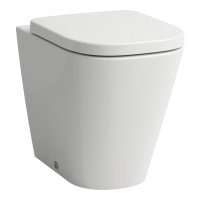 Laufen Meda Rimless Floorstanding Back to Wall Toilet with Silent Flush - Matt White