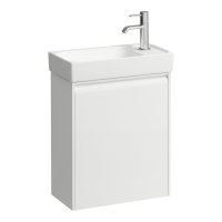 Laufen Meda 460mm Compact 1 Door Right Hand Vanity Unit - Matt White