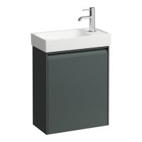 Laufen Meda 460mm Compact 1 Door Right Hand Vanity Unit - Traffic Grey