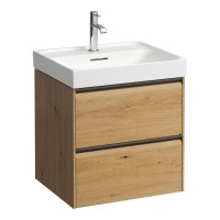 Laufen Meda 550mm 2 Drawer Vanity Unit - Wild Oak