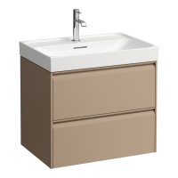 Laufen Meda 650mm 2 Drawer Vanity Unit - Cappuccino