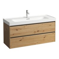 Laufen Meda 1200mm 2 Drawer Vanity Unit - Wild Oak