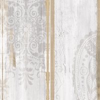 Zest Feature Wall+ Panel w/Trims & Adhesive 1200 x 154 x 6mm (Pack Of 9) - Etched White Cabin