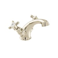 Booth & Co. Axbridge Cross Mono Basin Mixer - Nickel