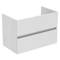 Ideal Standard Eurovit+ 80cm Wall Mounted Vanity Unit with 2 Drawers - Gloss White