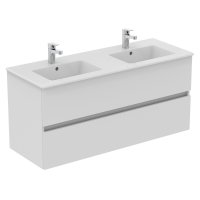 Ideal Standard Eurovit+ 120cm Wall Mounted Vanity Unit with 2 Drawers - Gloss White