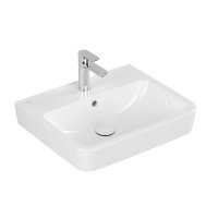 Villeroy & Boch O.Novo 550 x 460mm 1 Taphole Basin with Overflow - White Alpin