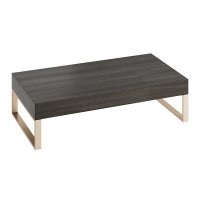 Abacus Concept Cloud 800mm Basin Shelf with Brushed Bronze Towel Hangers - Lava