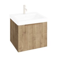 Abacus S3 Linear Concepts 600mm Vanity Unit Only - Halifax Oak