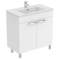 Ideal Standard Tempo 800mm White Gloss Vanity Unit with 2 Doors & Legs