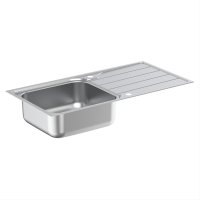 Armitage Shanks Sandringham 1000mm Stainless Steel Kitchen Sink & Drainer