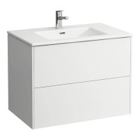 Laufen Pro S 800mm Vanity Unit with Two Drawers & Basin  - Matt White