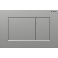 Geberit Sigma 01 Square Dual Flush Plate with Anti Fingerprint Coating - Matt Chrome