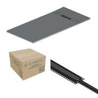 Abacus Elements Linear Uno 1600 x 900mm Complete Tray Kit with Fittings (End Drain) - Matt Black