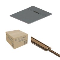 Abacus Elements Linear Uno 1200 x 1200mm Complete Tray Kit with Fittings (End Drain) - Brushed Bronze