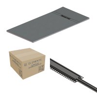 Abacus Elements Linear Uno 1600 x 900mm Complete Tray Kit with Fittings (End Drain) - Matt Anthracite