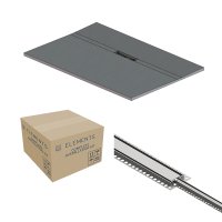 Abacus Elements Linear Uno 1600 x 900mm Complete Tray Kit with Fittings (Offset Drain) - Stainless Steel