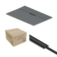 Abacus Elements Linear Uno 1600 x 900mm Complete Tray Kit with Fittings (Offset Drain) - Matt Black