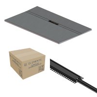 Abacus Elements Linear Uno 1800 x 900mm Complete Tray Kit with Fittings (Offset Drain) - Matt Black
