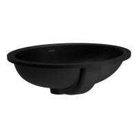 Laufen Savoy 500mm Oval Under-Countertop Basin - Matt Black