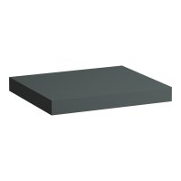 Laufen Lani 600mm Countertop with Installation Brackets (without Cut-Out) - Traffic Grey
