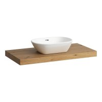 Laufen Lani 1000mm Countertop with Installation Brackets (Centre Cut-Out) - Wild Oak