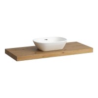 Laufen Lani 1200mm Countertop with Installation Brackets (without Cut-Out) - Wild Oak
