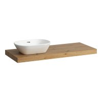 Laufen Lani 1200mm Countertop with Installation Brackets (Left Cut-Out) - Wild Oak