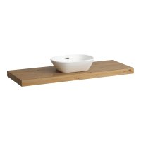 Laufen Lani 1400mm Countertop with Installation Brackets (Centre Cut-Out) - Wild Oak
