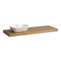 Laufen Lani 1400mm Countertop with Installation Brackets (Left Cut-Out) - Wild Oak