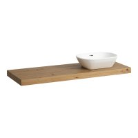 Laufen Lani 1400mm Countertop with Installation Brackets (Right Cut-Out) - Wild Oak