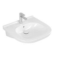 Villeroy & Boch ViCare 550mm 1 Tap Hole Basin - White Alpin